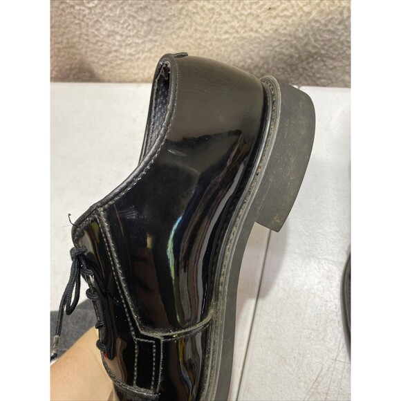 Bates Shoes Mens Size 9.5 Black Lites 00941A Derby Dress Patent Vibram Sole main image 16